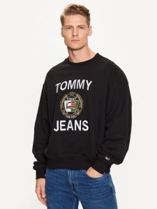 Tommy Jeans Bluza DM0DM16376 Czarny Boxy Fit