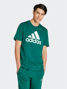 adidas T-Shirt Essentials IS1300 Zielony Regular Fit