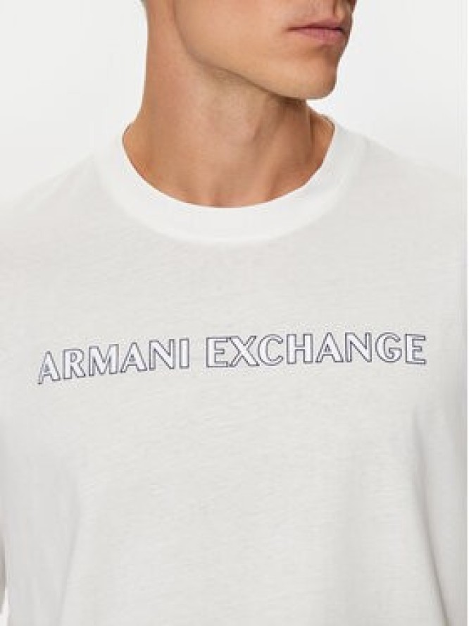 Armani Exchange T-Shirt 6DZTBD ZJ3VZ 1116 Biały Regular Fit