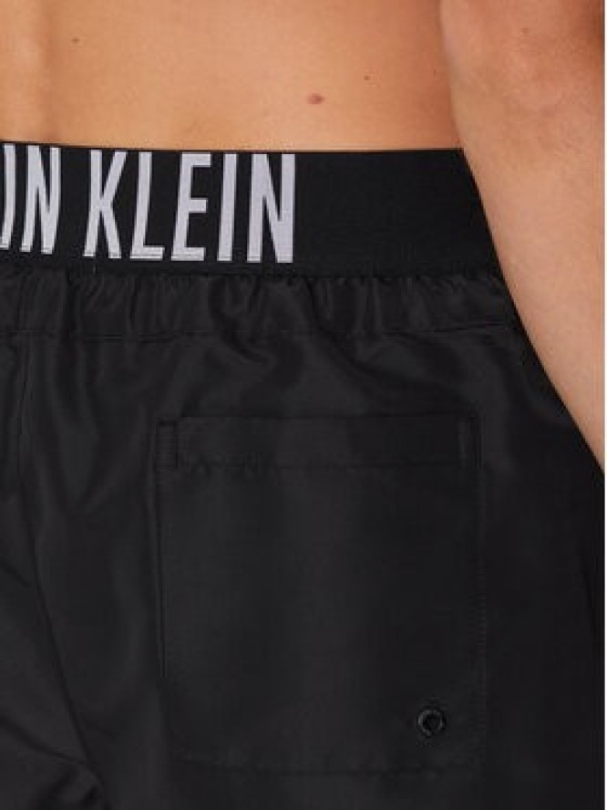 Calvin Klein Swimwear Szorty kąpielowe KM0KM01045 Czarny Regular Fit