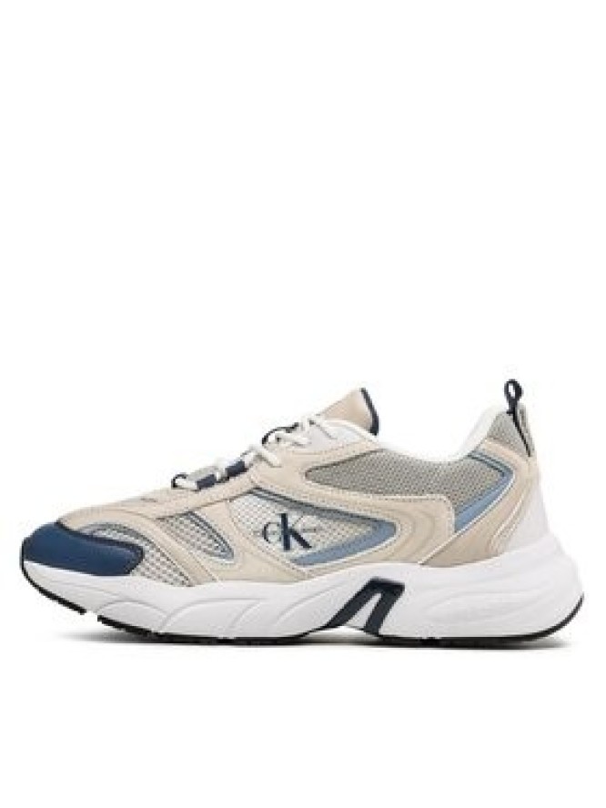 Calvin Klein Jeans Sneakersy Retro tennis Su-Mesh YM0YM00589 Beżowy