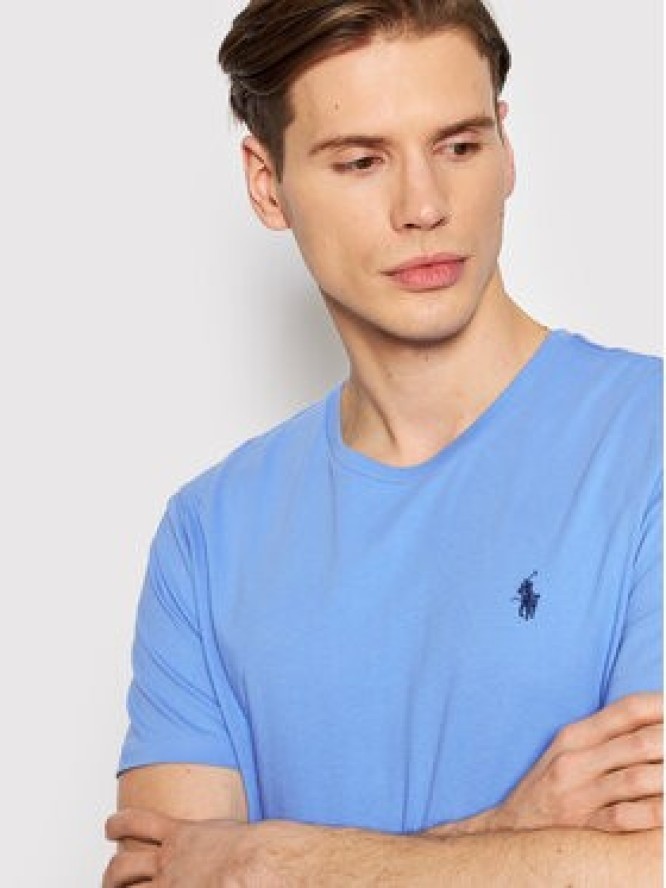 Polo Ralph Lauren T-Shirt 710671438230 Błękitny Custom Slim Fit