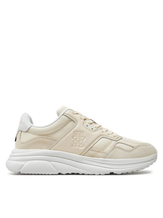 Tommy Hilfiger Sneakersy Modern Runner Best Lth Mix FM0FM04938 Beżowy