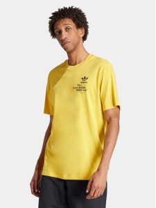 adidas T-Shirt BT IS0183 Żółty Regular Fit