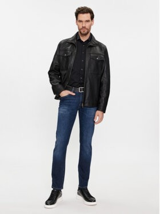 Boss Jeansy Delaware3-1 50508404 Granatowy Slim Fit