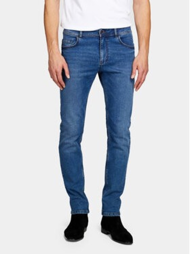 Sisley Jeansy 4MQBSE00O Niebieski Slim Fit