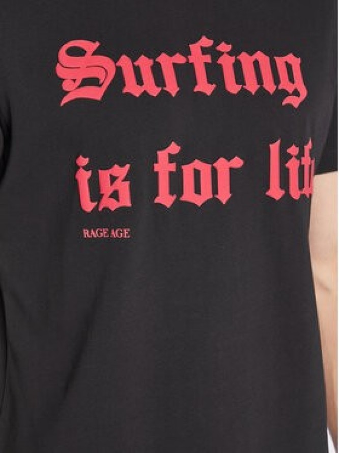 Rage Age T-Shirt Surfer Czarny Regular Fit