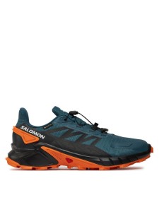 Salomon Buty do biegania Supercross 4 Gore-Tex L47119800 Zielony