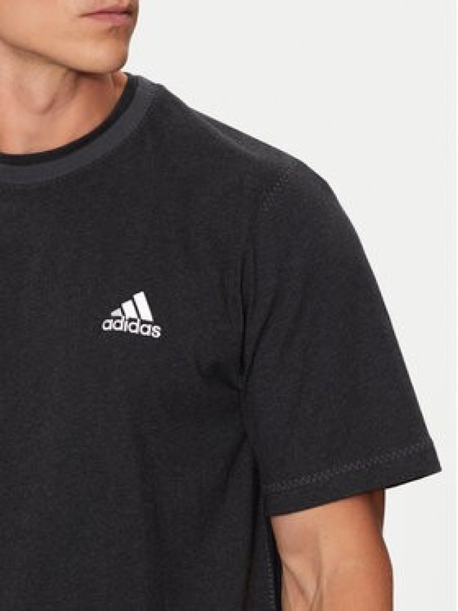 adidas T-Shirt Seasonal Essentials IW6358 Czarny Regular Fit