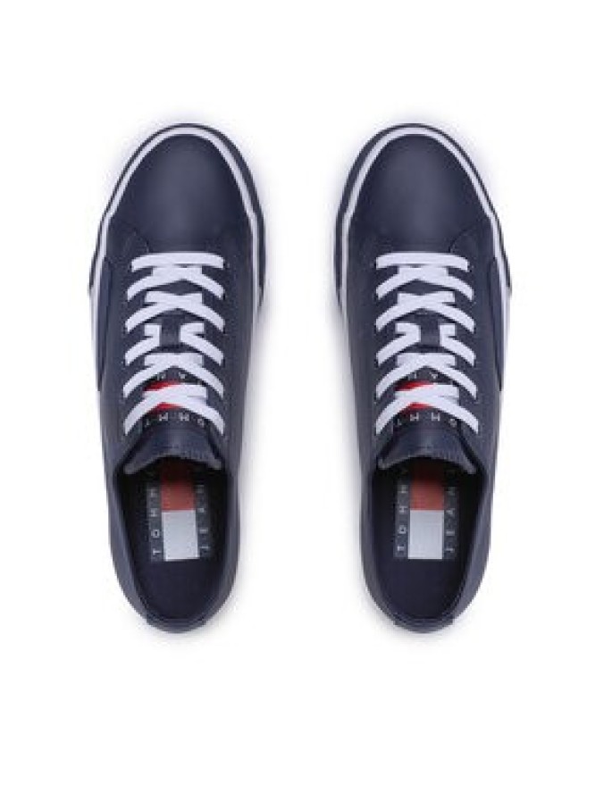 Tommy Jeans Tenisówki Lace Vulc Ess EM0EM01047 Granatowy