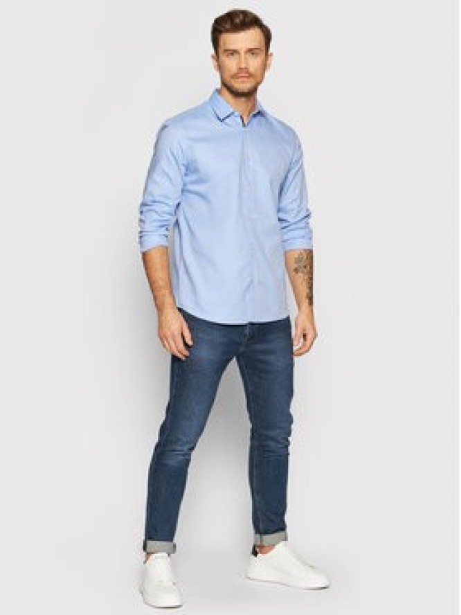 Selected Homme Koszula New Mark 16058640 Błękitny Slim Fit