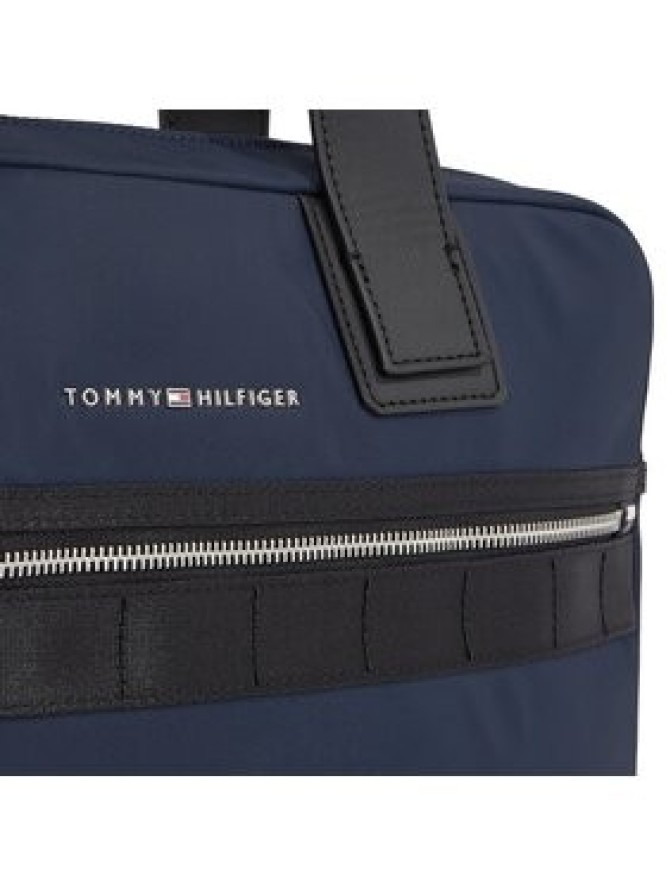 Tommy Hilfiger Torba na laptopa Th Elevated Nylon Computer Bag AM0AM11574 Granatowy