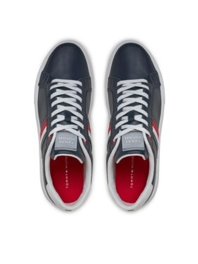 Tommy Hilfiger Sneakersy Essential Leather Cupsole FM0FM04921 Niebieski