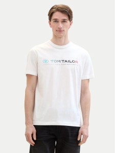Tom Tailor T-Shirt 1041855 Biały Regular Fit