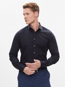 Calvin Klein Koszula K10K112310 Granatowy Slim Fit