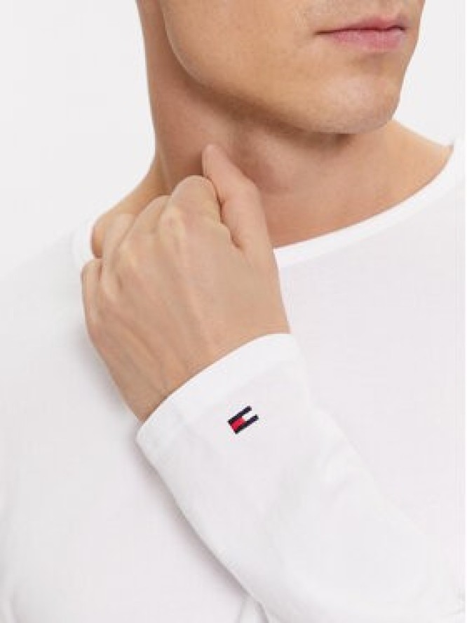 Tommy Hilfiger Komplet 3 longsleeve UM0UM03022 Biały Slim Fit