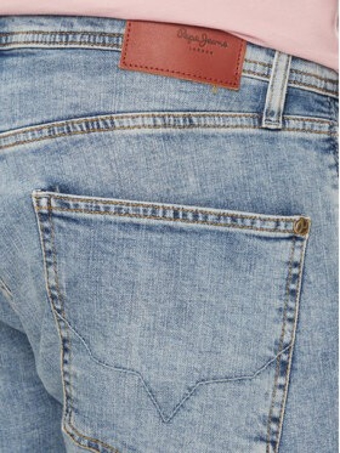 Pepe Jeans Szorty jeansowe Taper Short PM801084RH2 Niebieski Regular Fit