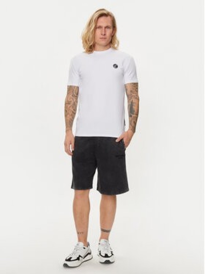Just Cavalli T-Shirt 76OAHE12 Biały Regular Fit
