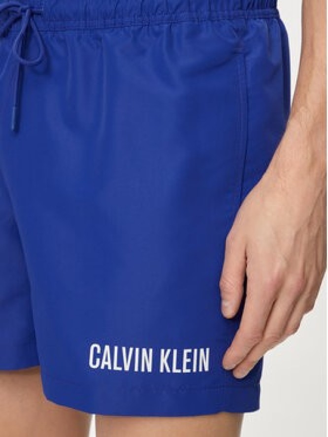 Calvin Klein Swimwear Szorty kąpielowe KM0KM00992 Granatowy Regular Fit