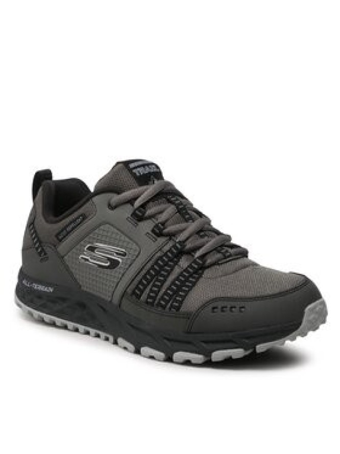 Skechers Półbuty Escape Plan 51591/CCBK Szary