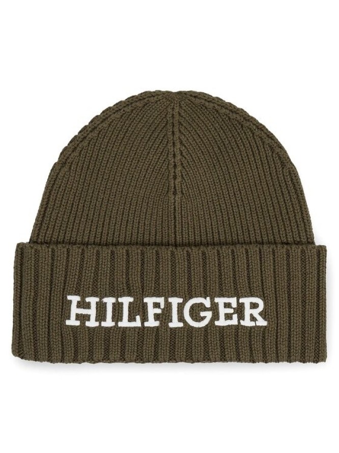 Tommy Hilfiger Czapka Monotype Beanie AM0AM11737 Zielony