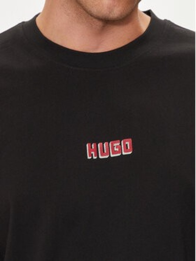 Hugo T-Shirt Diqitee 50519714 Czarny Relaxed Fit