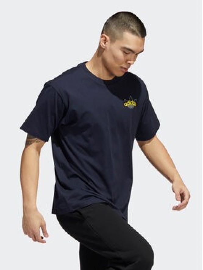 adidas T-Shirt Athletic Club HI2972 Granatowy Regular Fit