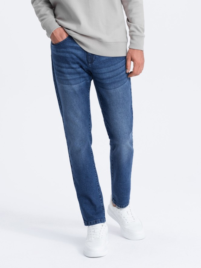 Spodnie męskie jeansowe SLIM FIT - niebieskie V3 OM-PADP-0110 - XXL