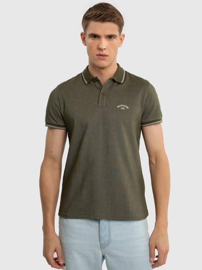 Koszulka męska polo khaki Harrison 303