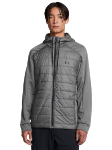 Kurtka treningowa męska Under Armour Armour Fleece Swacket - szara