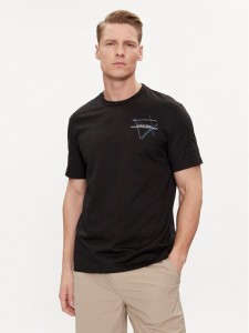 Calvin Klein T-Shirt Linear Graphic K10K112482 Czarny Regular Fit