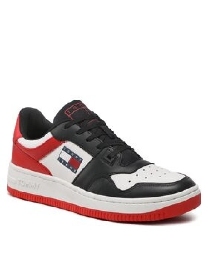 Tommy Jeans Sneakersy Basket Leather EM0EM01162 Kolorowy