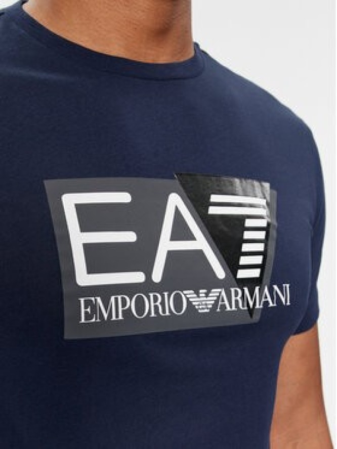 EA7 Emporio Armani T-Shirt 3DPT81 PJM9Z 1554 Granatowy Regular Fit