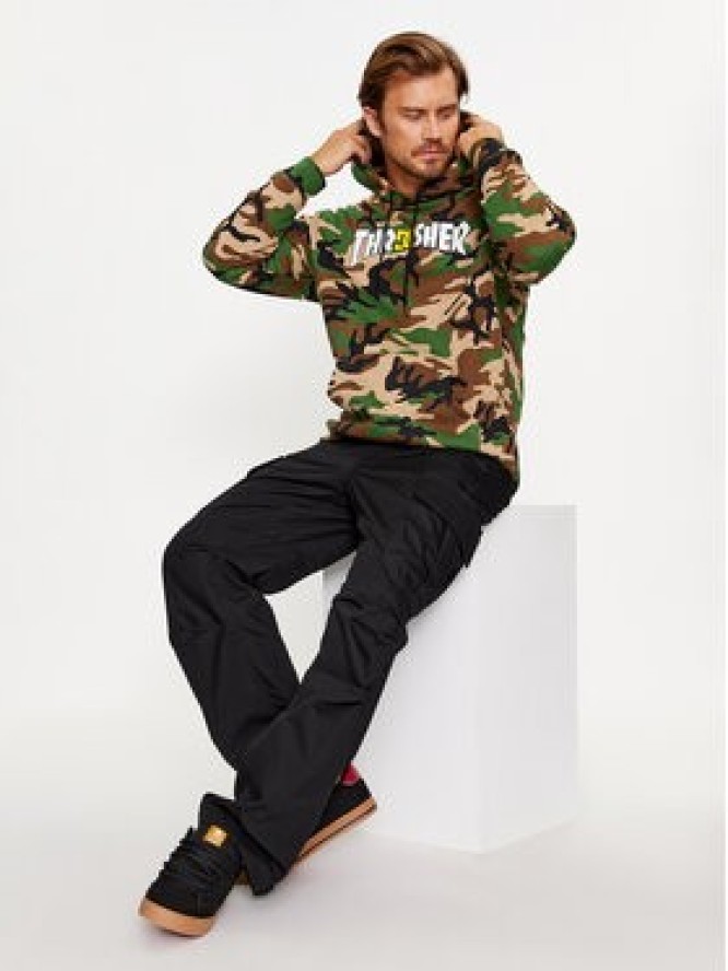 DC Bluza Dc X Thrasher Otlr ADYFT03399 Khaki Regular Fit