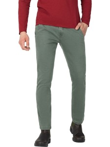Timezone Spodnie chino "Janno" w kolorze zielonym rozmiar: W32/L32