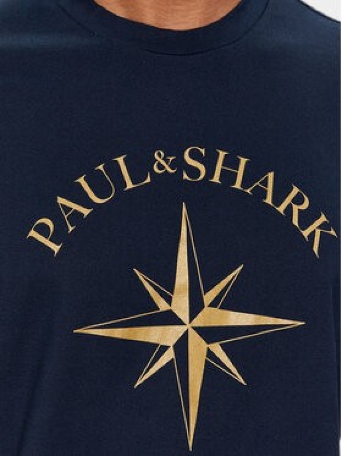 Paul&Shark T-Shirt 24411133 Granatowy Regular Fit