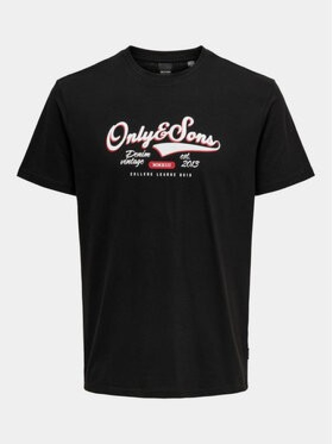Only & Sons T-Shirt Lenny 22028593 Czarny Regular Fit