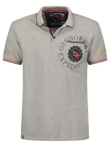 Geographical Norway Koszulka polo w kolorze szarym rozmiar: S