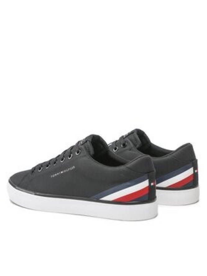 Tommy Hilfiger Sneakersy Hi Vulc Core Low Stripes FM0FM04735 Czarny