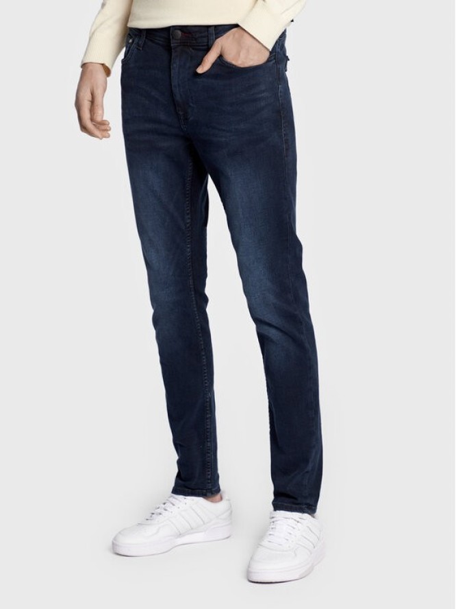 Blend Jeansy Echo 20708513 Granatowy Skinny Fit