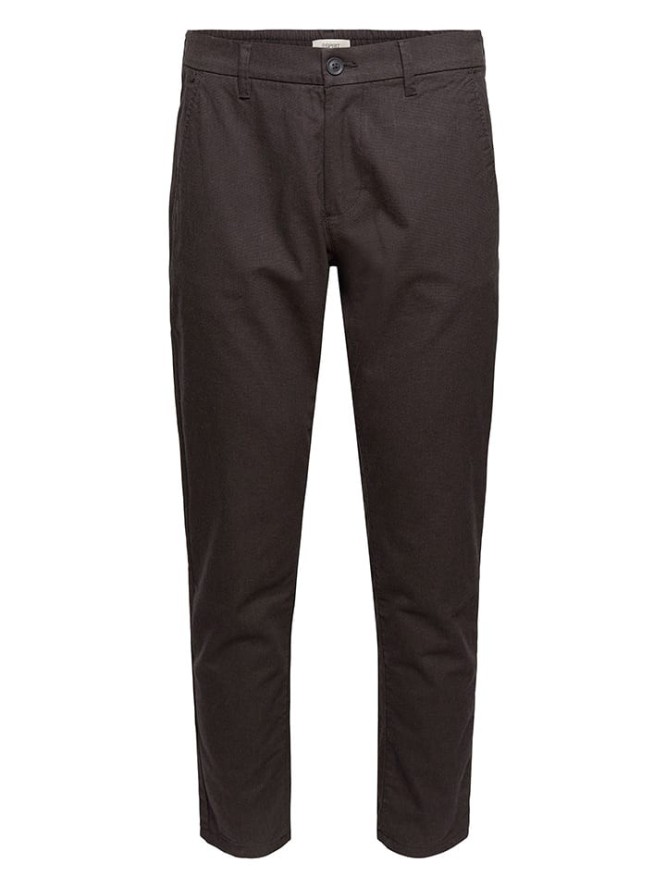ESPRIT Spodnie w kolorze ciemnobrązowym rozmiar: W31/L32