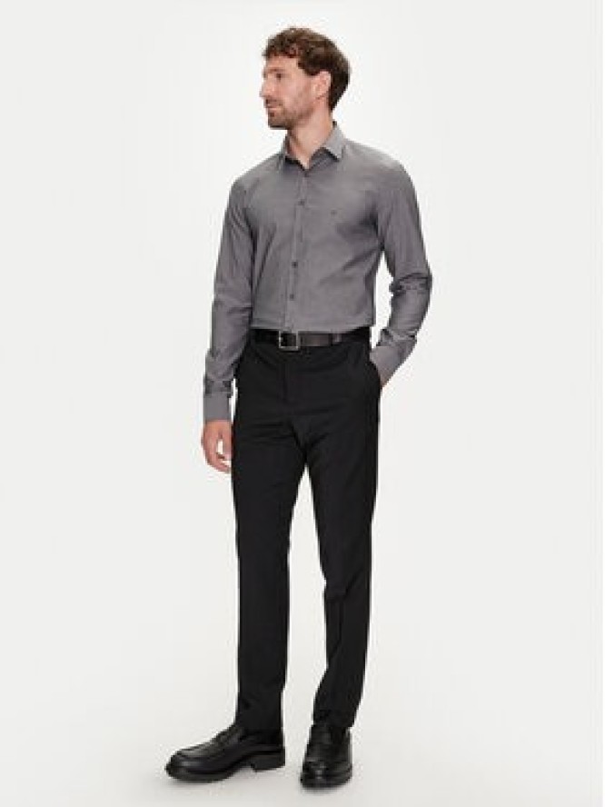 Calvin Klein Koszula K10K113165 Szary Slim Fit