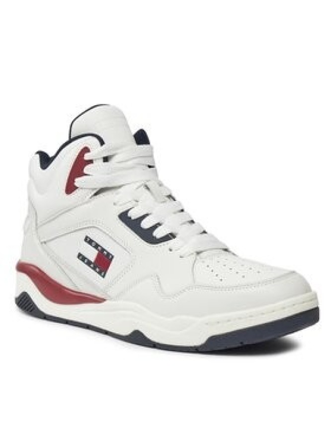 Tommy Jeans Sneakersy Tjm Basket Mid Top EM0EM01318 Biały