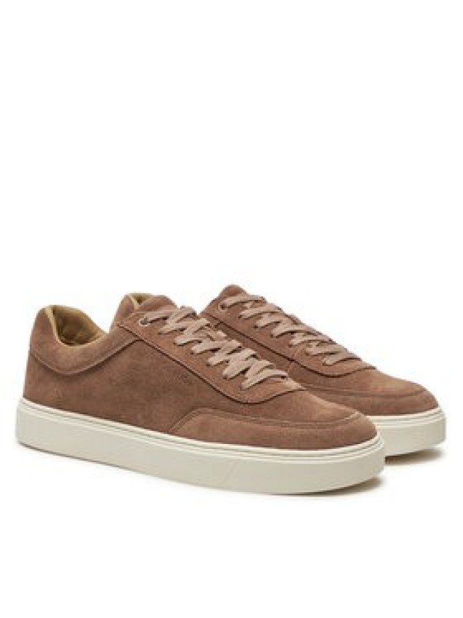 Calvin Klein Sneakersy Lace Up Suede HM0HM01792 Brązowy