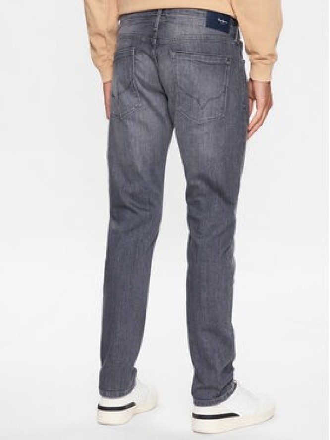 Pepe Jeans Jeansy Stanley PM206326 Szary Taper Fit