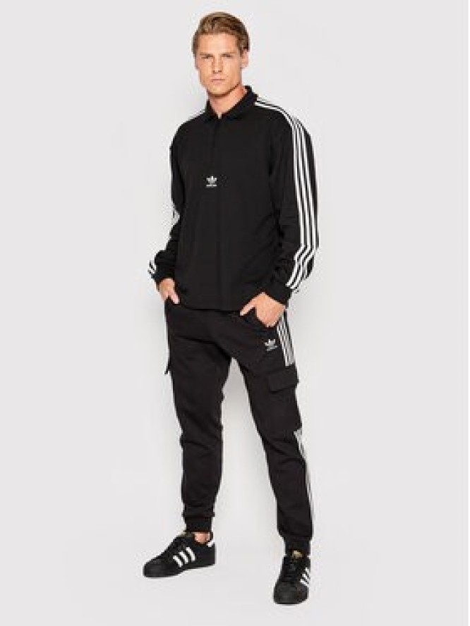 adidas Bluza adicolor 3 Stripes HK7425 Czarny Relaxed Fit