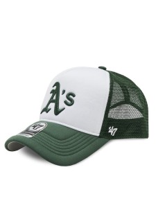 47 Brand Czapka z daszkiem Oakland Athletics Tri Tone Foam Offside TRTFM18KPP Zielony