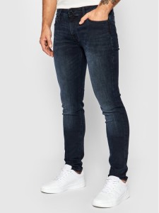 Jack&Jones Jeansy Liam Original Agi 12166852 Granatowy Skinny Fit