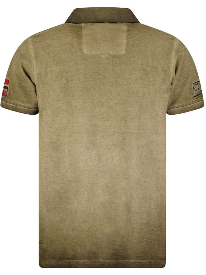 Geographical Norway Koszulka polo "Keony" w kolorze khaki rozmiar: S