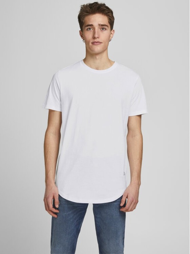 Jack&Jones T-Shirt Noa 12113648 Biały Long Line Fit